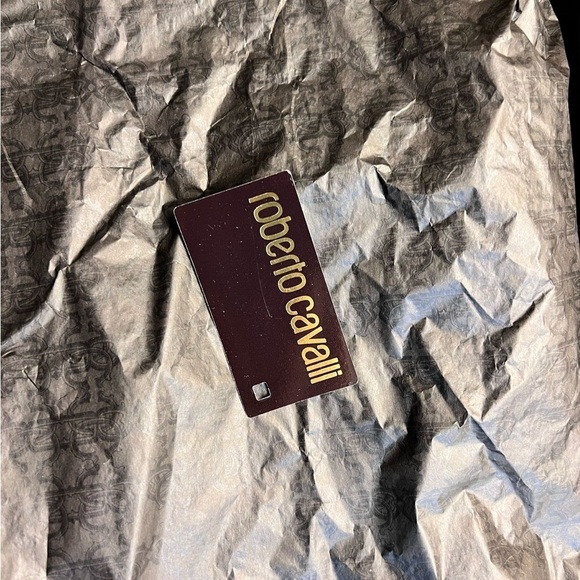 Roberto Cavalli Gray Textured High-Top Sneakers - Picture 5 of 6